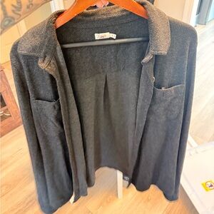 Faherty Charcoal Textured shirt